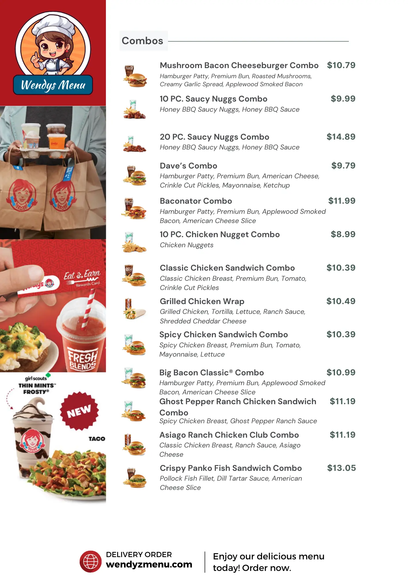 Pictures of Wendy's Menu - Combos